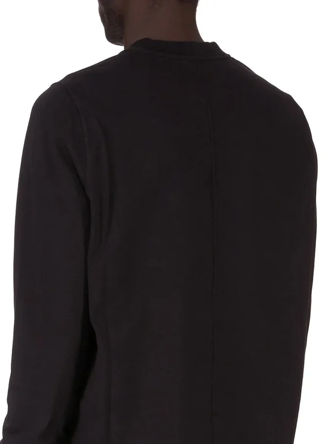 DRKSHDW FW25 CONCORDIANS CREWNECK SWEAT IN BLACK COMPACT HEAVY JERSEY. DU02E7279RIGP-09 DRKSHDW FW25 CONCORDIANS CREWNECK SWEAT IN BLACK COMPACT HEAVY JERSEY. DU02E7279RIGP-09