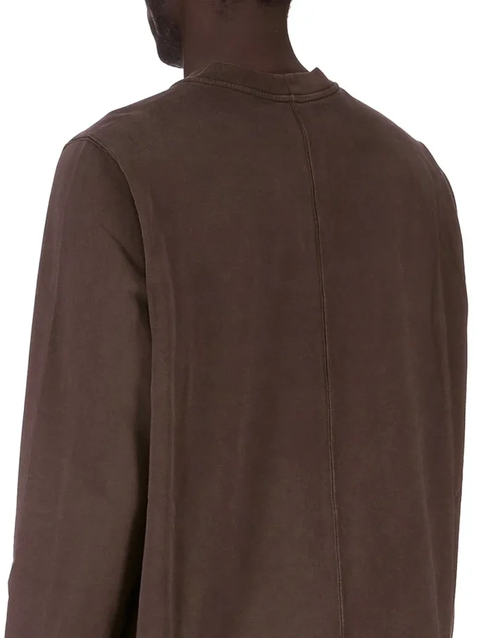 DRKSHDW FW25 CONCORDIANS CREWNECK SWEAT IN DARK DUST COMPACT HEAVY JERSEY. DU02E7279RIGP-78 DRKSHDW FW25 CONCORDIANS CREWNECK SWEAT IN DARK DUST COMPACT HEAVY JERSEY. DU02E7279RIGP-78