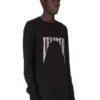 DRKSHDW FW25 CONCORDIANS LEVEL LS T IN BLACK MEDIUM WEIGHT COTTON JERSEY DU02E7260RNEP4-0908 DRKSHDW FW25 CONCORDIANS LEVEL LS T IN BLACK MEDIUM WEIGHT COTTON JERSEY DU02E7260RNEP4-0908