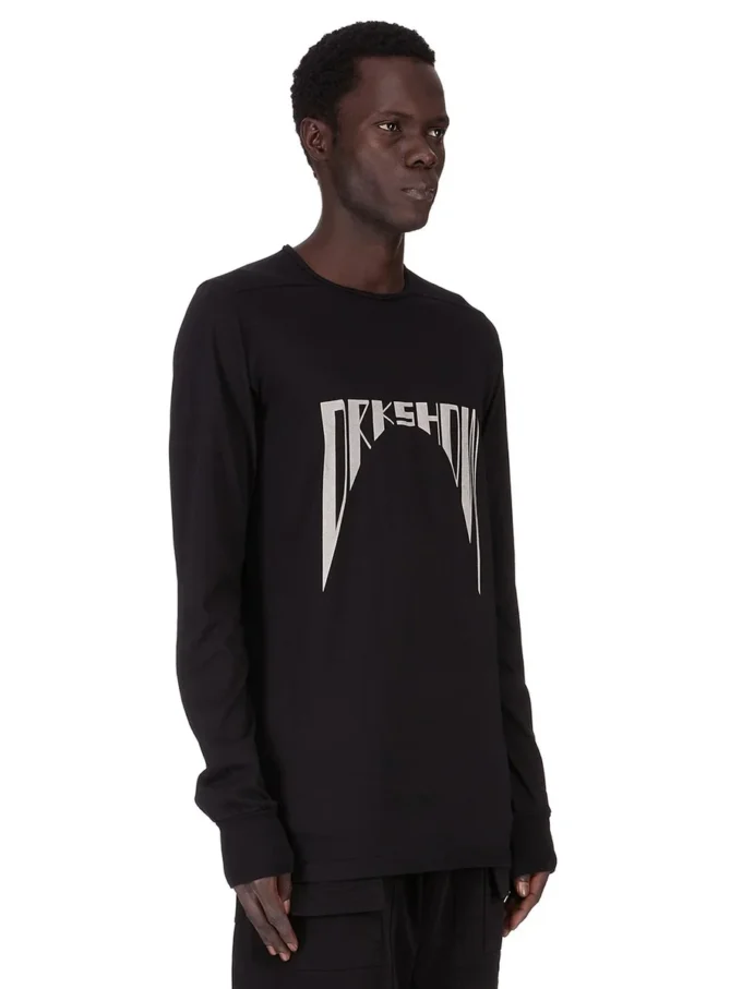 DRKSHDW FW25 CONCORDIANS LEVEL LS T IN BLACK MEDIUM WEIGHT COTTON JERSEY DU02E7260RNEP4-0908 DRKSHDW FW25 CONCORDIANS LEVEL LS T IN BLACK MEDIUM WEIGHT COTTON JERSEY DU02E7260RNEP4-0908