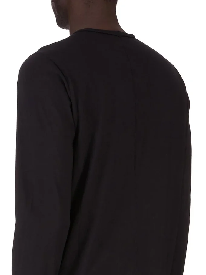 DRKSHDW FW25 CONCORDIANS LEVEL LS T IN BLACK MEDIUM WEIGHT COTTON JERSEY DU02E7260RNEP4-0908 DRKSHDW FW25 CONCORDIANS LEVEL LS T IN BLACK MEDIUM WEIGHT COTTON JERSEY DU02E7260RNEP4-0908