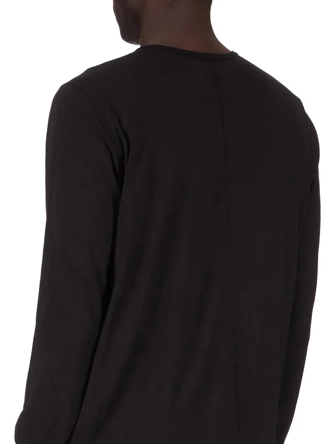 DRKSHDW FW25 CONCORDIANS LEVEL T IN BLACK COTTON GAUZE JERSEY DU02E7260BH-09 DRKSHDW FW25 CONCORDIANS LEVEL T IN BLACK COTTON GAUZE JERSEY DU02E7260BH-09