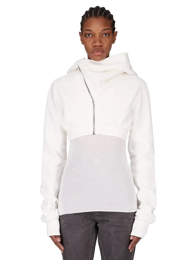 DRKSHDW FW25 CONCORDIANS MICRO MOUNTAIN HOODIE IN MILK FURKA HEAVY SWEATSHIRT DS02E7237F-11 DRKSHDW FW25 CONCORDIANS MICRO MOUNTAIN HOODIE IN MILK FURKA HEAVY SWEATSHIRT DS02E7237F-11