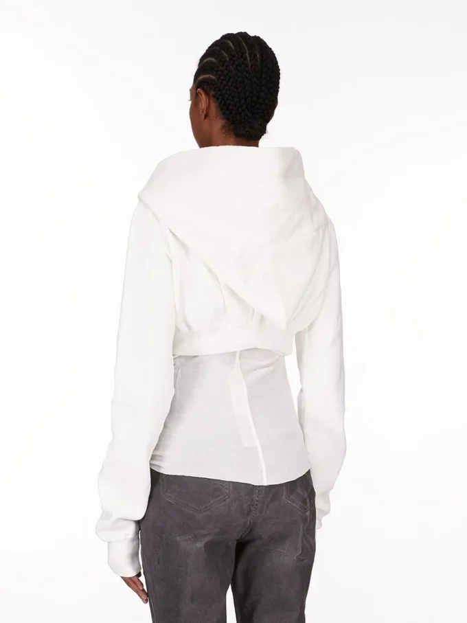 DRKSHDW FW25 CONCORDIANS MICRO MOUNTAIN HOODIE IN MILK FURKA HEAVY SWEATSHIRT DS02E7237F-11 DRKSHDW FW25 CONCORDIANS MICRO MOUNTAIN HOODIE IN MILK FURKA HEAVY SWEATSHIRT DS02E7237F-11