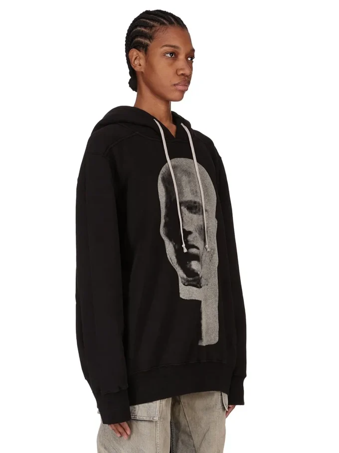 DRKSHDW FW25 CONCORDIANS OVERSIZED HOODIE IN BLACK/PEARL SLUP FELPA DS02E7241FSLP1P-0908 DRKSHDW FW25 CONCORDIANS OVERSIZED HOODIE IN BLACK/PEARL SLUP FELPA DS02E7241FSLP1P-0908