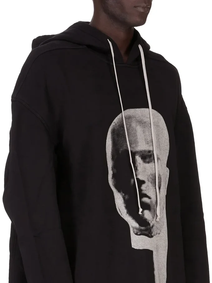 DRKSHDW FW25 CONCORDIANS PETER HOODIE BLACK/PEARL FURKA HEAVY SWEATSHIRT DU02E7280FEP1P-0908 DRKSHDW FW25 CONCORDIANS PETER HOODIE BLACK/PEARL FURKA HEAVY SWEATSHIRT DU02E7280FEP1P-0908