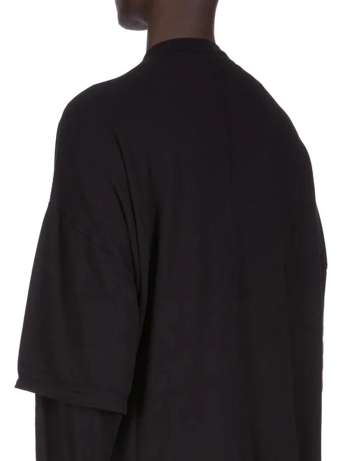 DRKSHDW FW25 CONCORDIANS TOMMY HUSTLER SWEAT IN BLACK DOUBLE BRUSHED JERSEY DU02E7266JDB-09 DRKSHDW FW25 CONCORDIANS TOMMY HUSTLER SWEAT IN BLACK DOUBLE BRUSHED JERSEY DU02E7266JDB-09