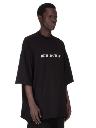 DRKSHDW FW25 CONCORDIANS TOMMY T IN BLACK/PEARL MEDIUM WEIGHT COTTON JERSEY DU02E7259RNEP2-0908 DRKSHDW FW25 CONCORDIANS TOMMY T IN BLACK/PEARL MEDIUM WEIGHT COTTON JERSEY DU02E7259RNEP2-0908