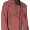 RICK OWENS FW25 CONCORDIANS CARGO JKT IN ROSEWOOD MATTE NYLON. RU02E1762MT-13 RICK OWENS FW25 CONCORDIANS CARGO JKT IN ROSEWOOD MATTE NYLON. RU02E1762MT-13