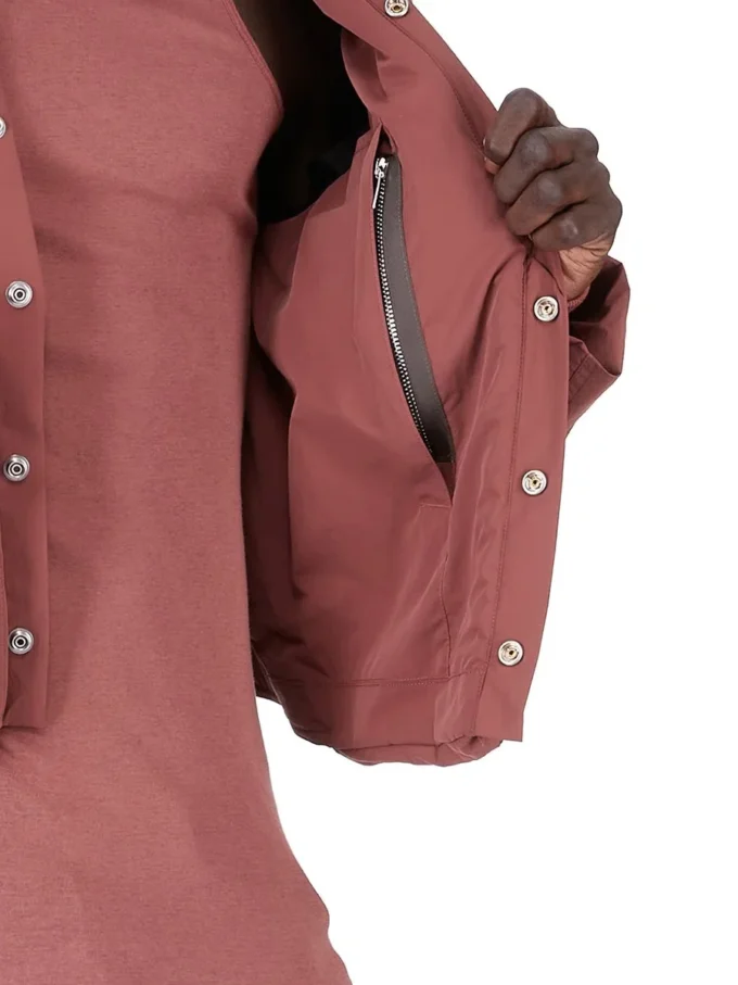 RICK OWENS FW25 CONCORDIANS CARGO JKT IN ROSEWOOD MATTE NYLON. RU02E1762MT-13 RICK OWENS FW25 CONCORDIANS CARGO JKT IN ROSEWOOD MATTE NYLON. RU02E1762MT-13