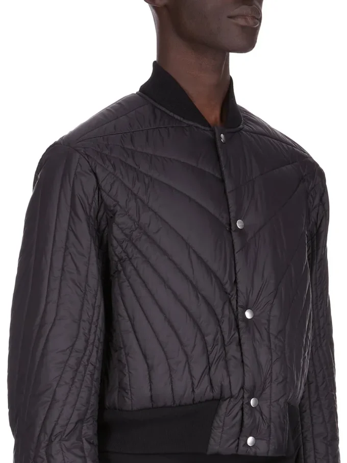 RICK OWENS FW25 CONCORDIANS QUILTED FLIGHT JKT IN BLACK LIGHT NYLON RU02E1727NPT1-09 RICK OWENS FW25 CONCORDIANS QUILTED FLIGHT JKT IN BLACK LIGHT NYLON RU02E1727NPT1-09