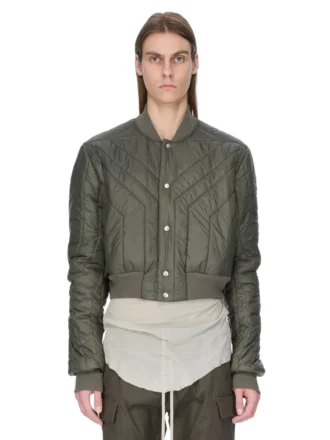 RICK OWENS FW25 CONCORDIANS QUILTED FLIGHT JKT IN BOSCO LIGHT NYLON. RU02E1727NPT1-25 RICK OWENS FW25 CONCORDIANS QUILTED FLIGHT JKT IN BOSCO LIGHT NYLON. RU02E1727NPT1-25