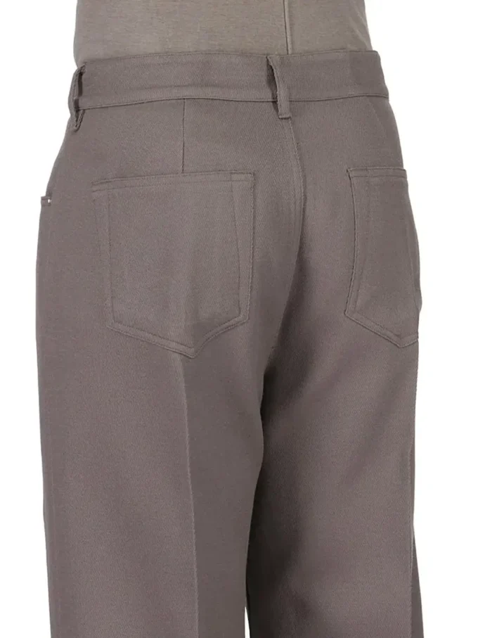 RICK OWENS FW25 CONCORDIANS RUNWAY GETH JEANS IN DUST WOOL DRILL. RU02E1333WD-34