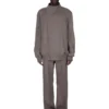 RICK OWENS FW25 CONCORDIANS RUNWAY GETH JEANS IN DUST WOOL DRILL. RU02E1333WD-34