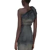 RICK OWENS FW25 CONCORDIANS TWIST DRESS IN DRKDUST DEGRADE SLUB STRETCH DENIM. RP02E4521SDKDEG-78D RICK OWENS FW25 CONCORDIANS TWIST DRESS IN DRKDUST DEGRADE SLUB STRETCH DENIM. RP02E4521SDKDEG-78D