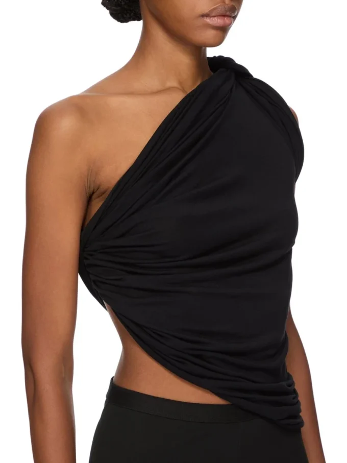 RICK OWENS LILIES FW25 CONCORDIANS ANITA TOP IN VISCOSE CREPE JERSEY LI02E3110RV-09 RICK OWENS LILIES FW25 CONCORDIANS ANITA TOP IN VISCOSE CREPE JERSEY LI02E3110RV-09